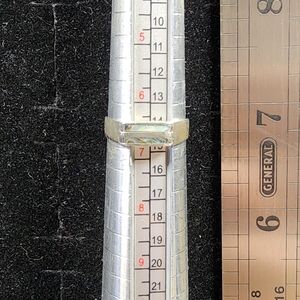 Artisan Made Mother Of Pearl MOP/Sterling Silver Ring Marked/Tested+ Size 6.75